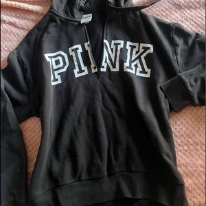 Pink zippered hoodie